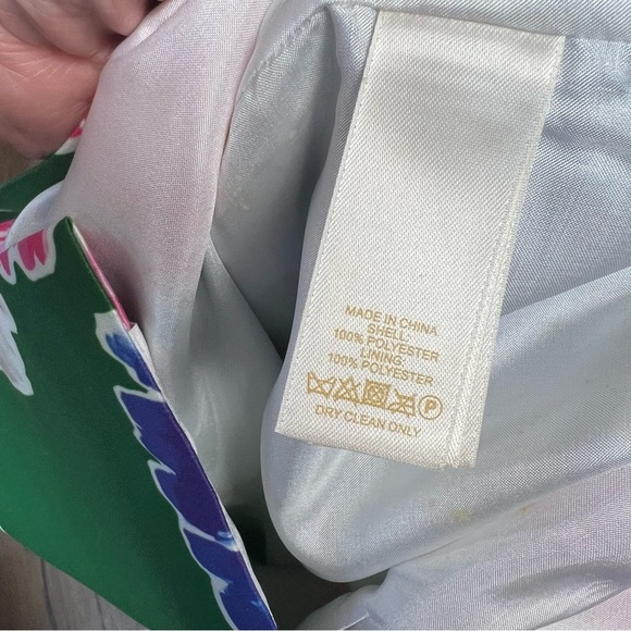 Kate Spade In Full Bloom Green Floral A-Line Shift Dress SZ 0 - Picture 5 of 5